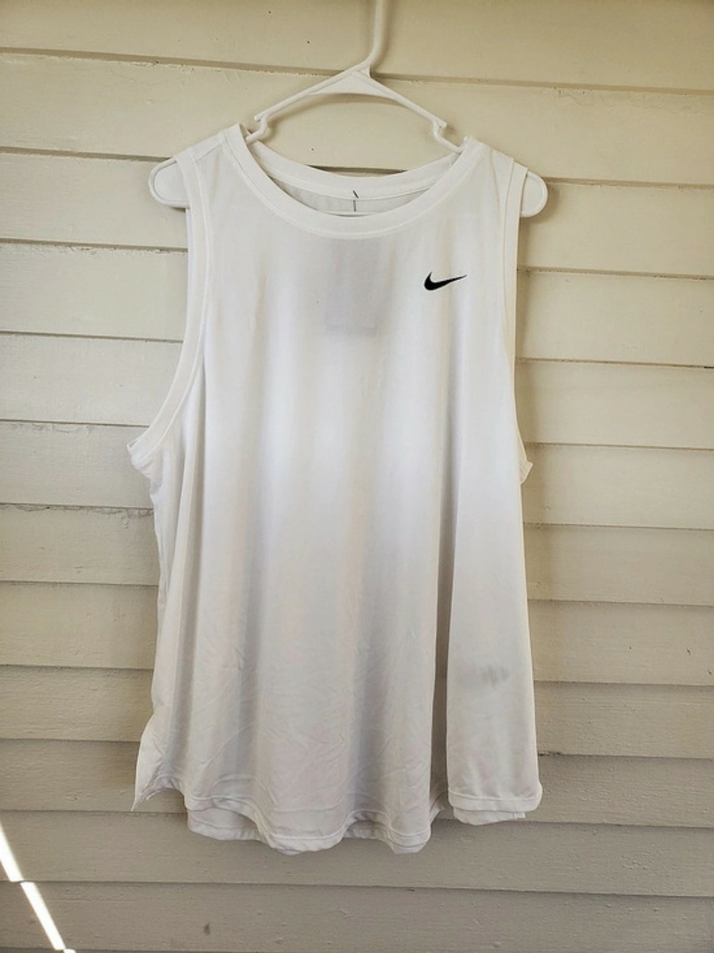 Nike Dri-fit Womens White Athletic Tank Top Size 2X